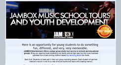 Desktop Screenshot of jamboxstudiotours.com
