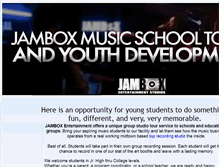 Tablet Screenshot of jamboxstudiotours.com
